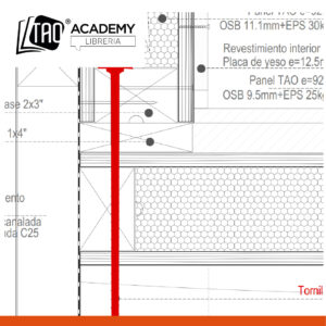 Anclaje de Solera base + Panel Entrepiso con tirante estructural de entrepiso
